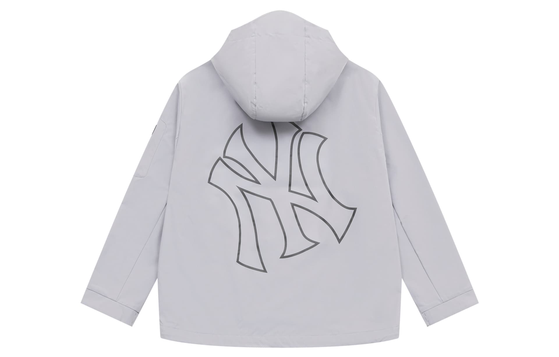 MLB New York Yankees Basic Collection SS25 Trench Coat Light Gray