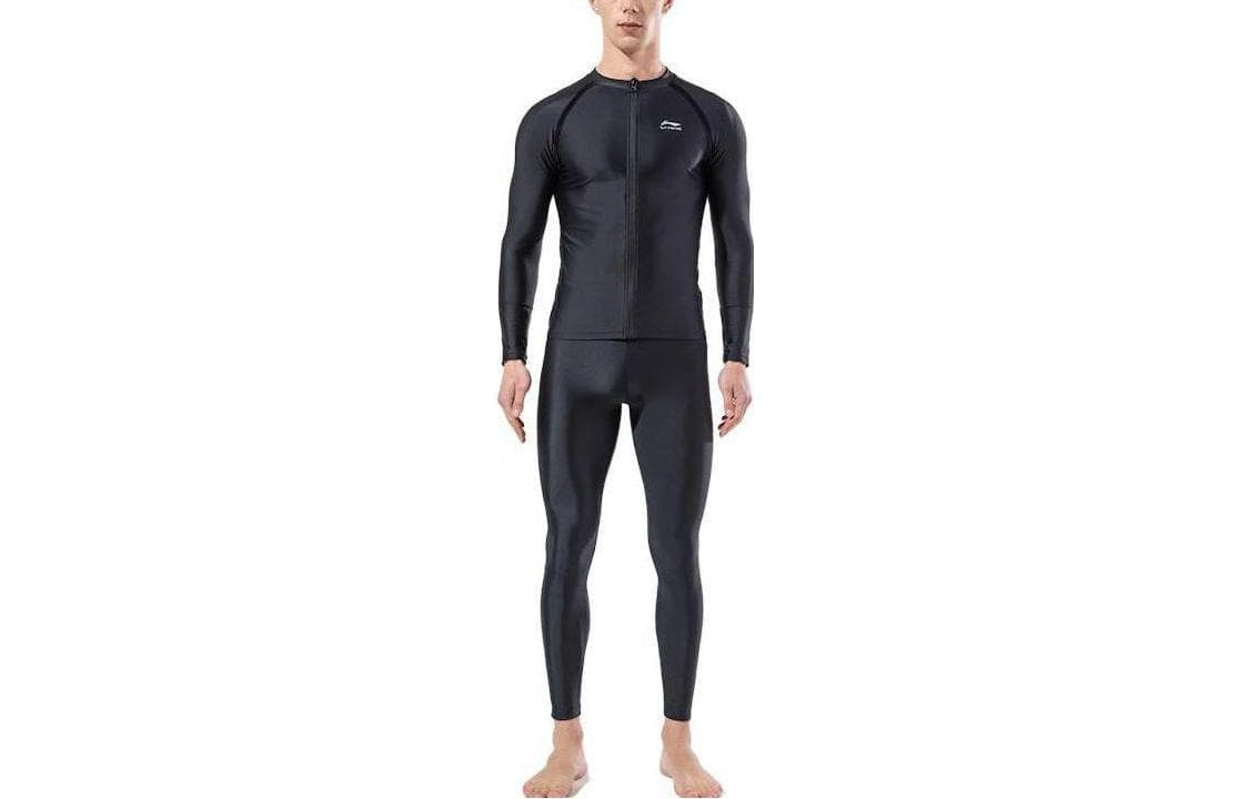 Li Ning Swimsuit Sets Black Black