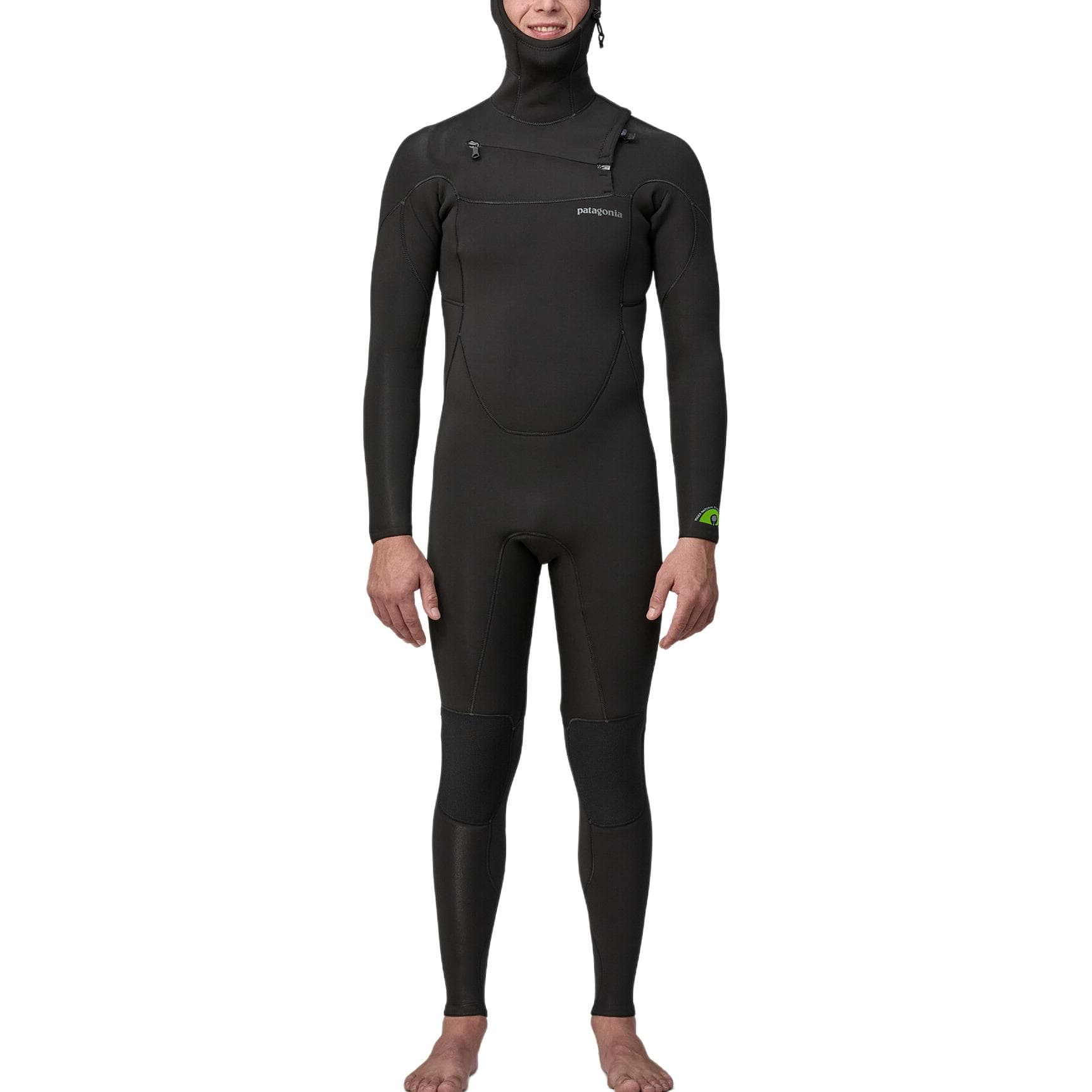 Patagonia R2 Regulator® Front Zip Hooded Full Wetsuit Diving Wetsuit Black