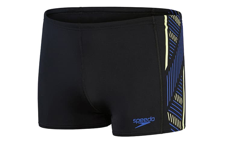Speedo Swimming Moderate Square Leg Swim Trunks Black/Blue