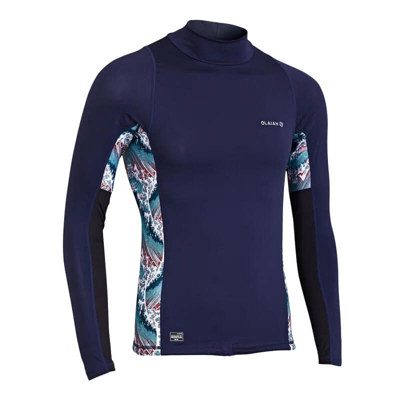 DECATHLON Diving Wetsuit Deep Navy Blue Waves Deep navy blue waves
