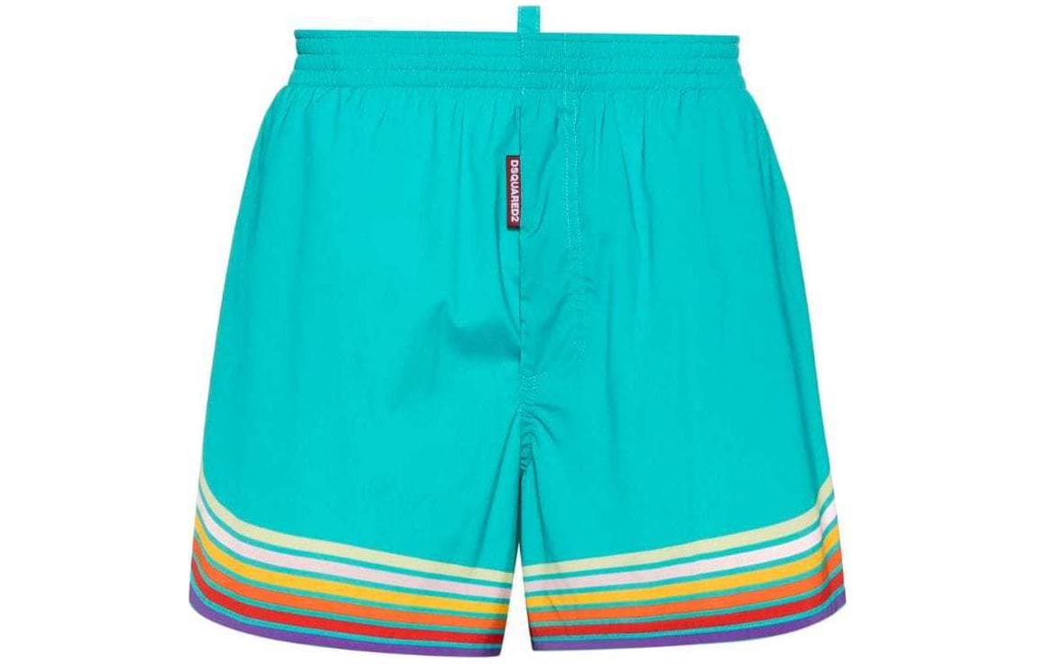 DSQUARED 2 Stripe detail Swim Emerald Green