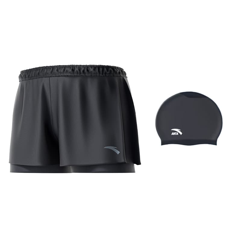 ANTA Swimsuit Sets Thin TwoPiece Set[Swimming Shorts+Swimming Cap]