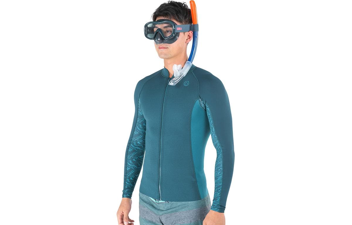 DECATHLON Diving Wetsuits Light Blue Print