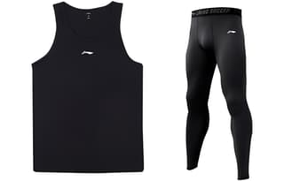 Li Ning Fitness Sets Crew Neck Moderate