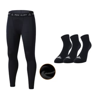 PEAK Light Bomb Pro Fleece Lined Thermal Breathable Sports Fitness Set