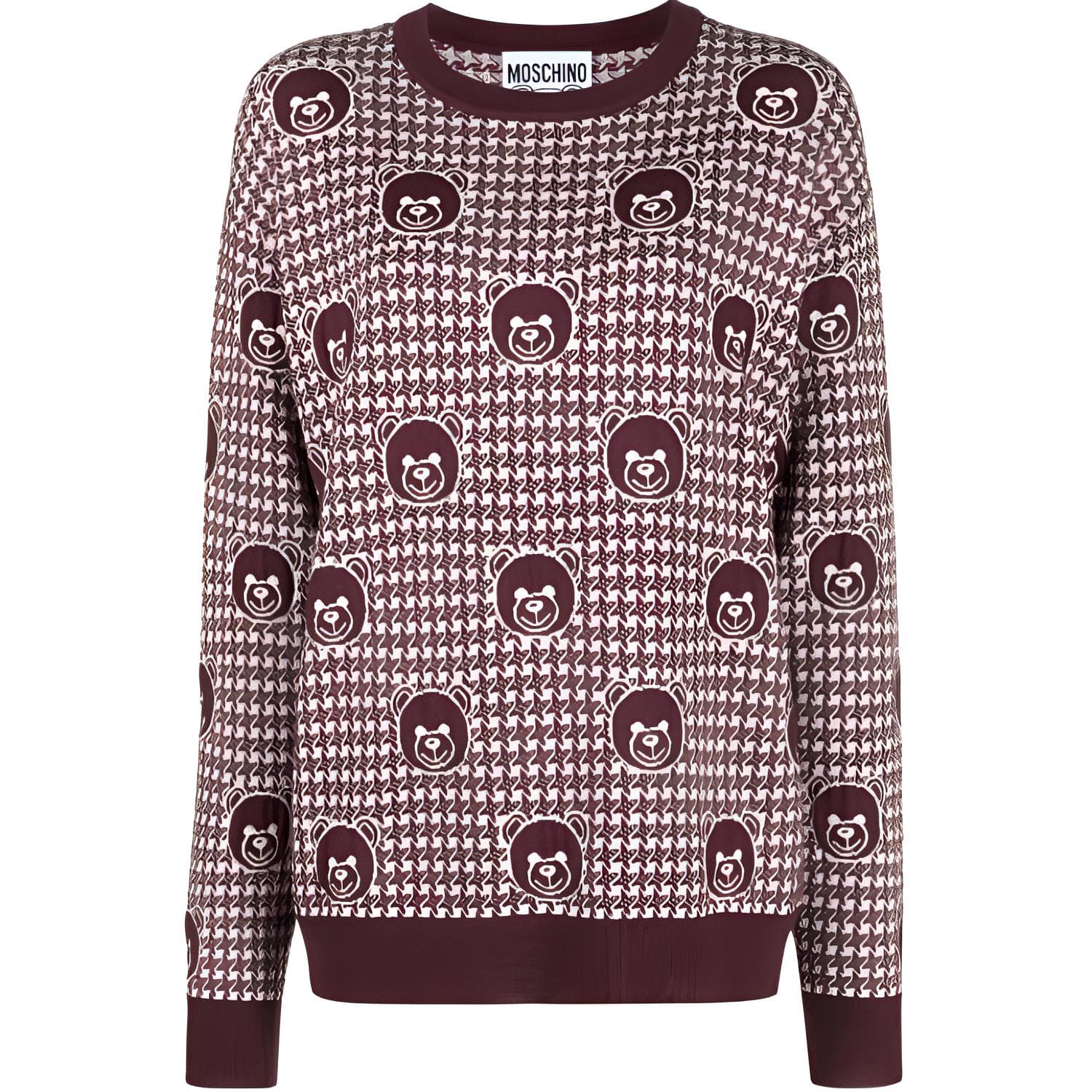 MOSCHINO Teddy Bear print Wool Jumper