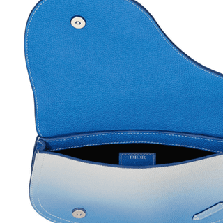 DIOR Saddle Cow Saddle Bag, Shoulder Bag, Crossbody Bag, Clutch Blue