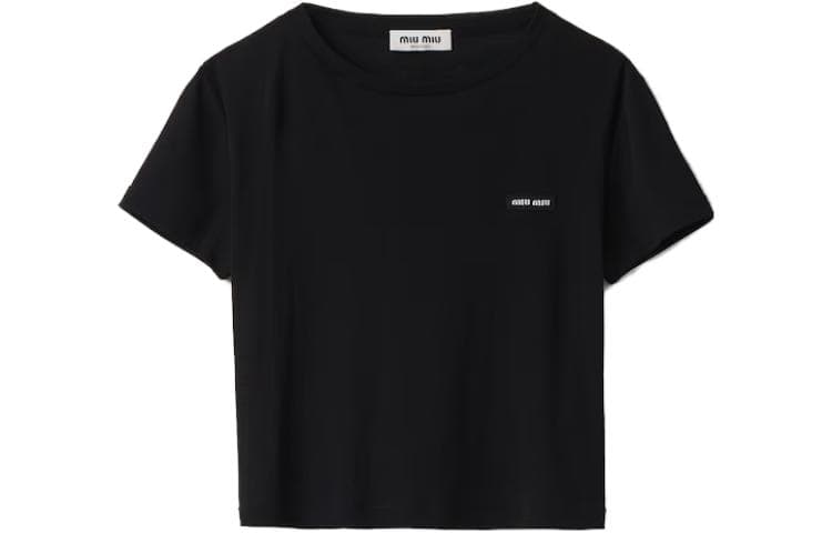 Miu Miu logoembroidered Tshirt