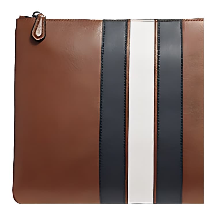 COACH Pouch Cow Clutch Large Brown