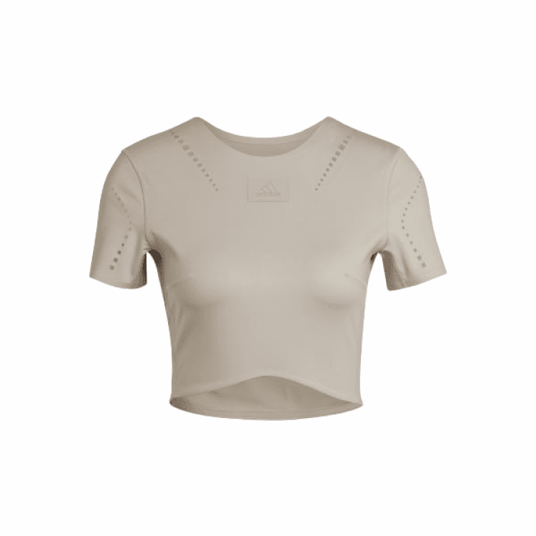Adidas TShirts Gray Crew Neck Moderate