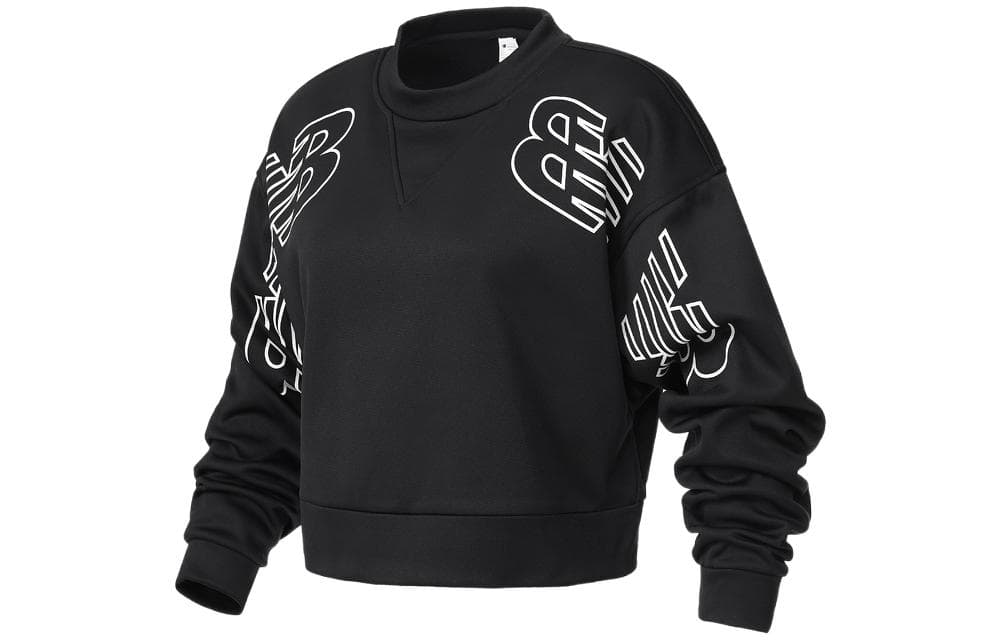 New Balance Knitted Fabric Sweatshirt Black