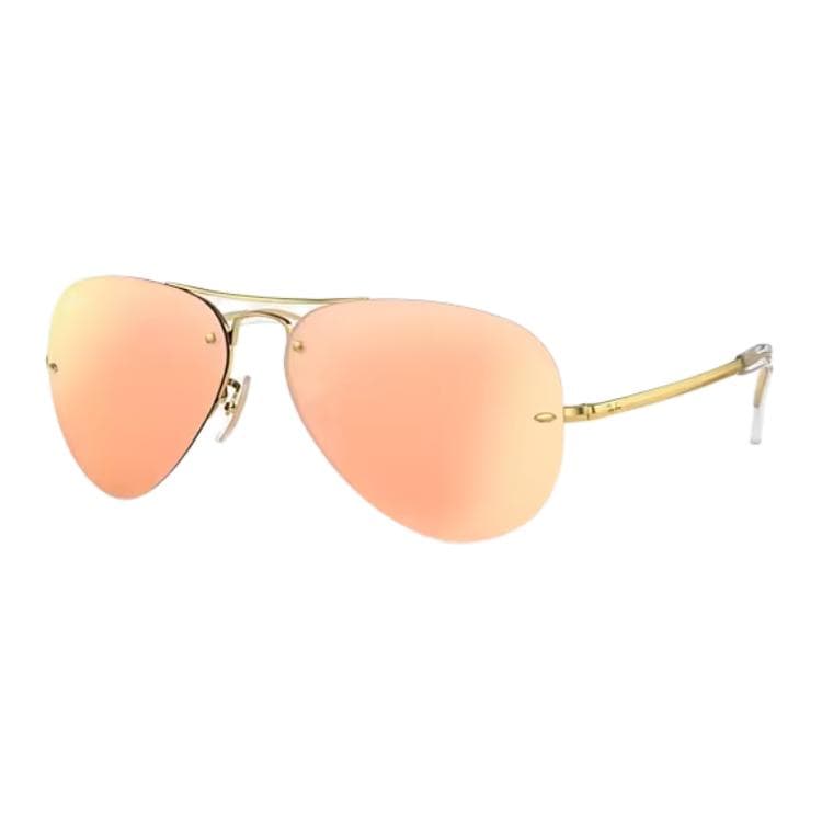 RayBan Metal Aviator Sunglasses Gold Gold