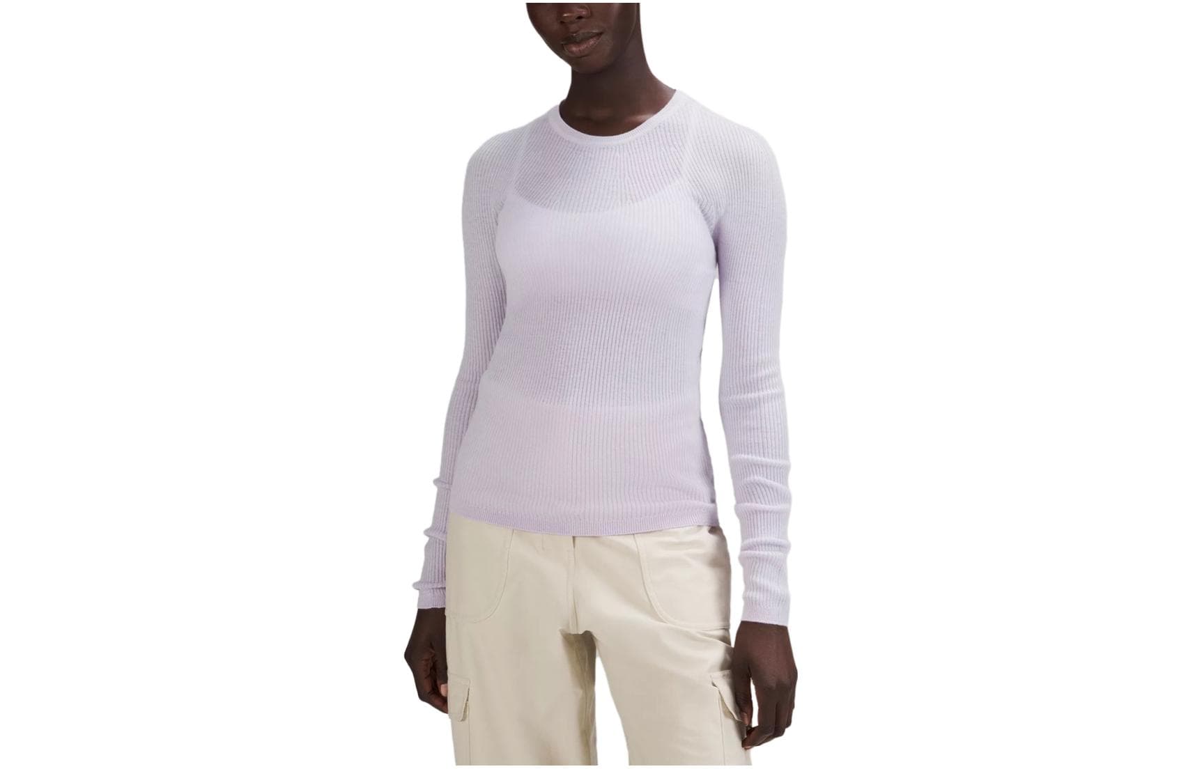 Lululemon Knitwear Crew Neck Moderate Other Light Lavender/FTLV