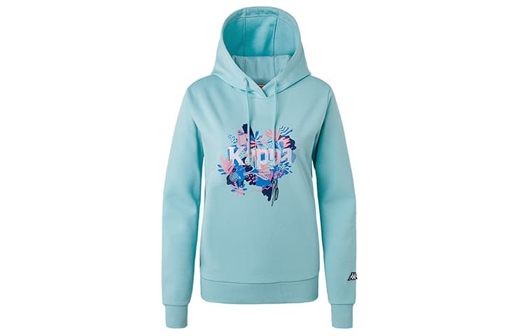 Kappa Sweatshirts Hooded Moderate Regular Blue