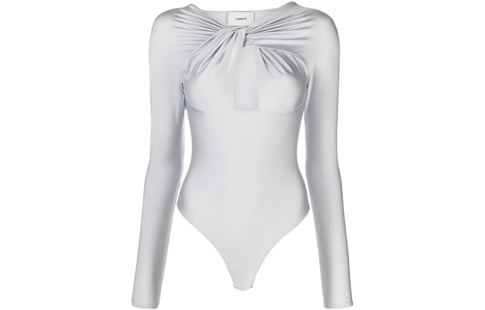 COPERNI Twisted Cutout Bodysuit Silver