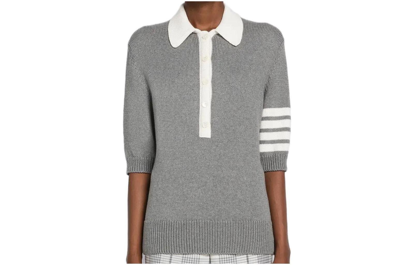 THOM BROWNE· Polo Shirt Gray Gray