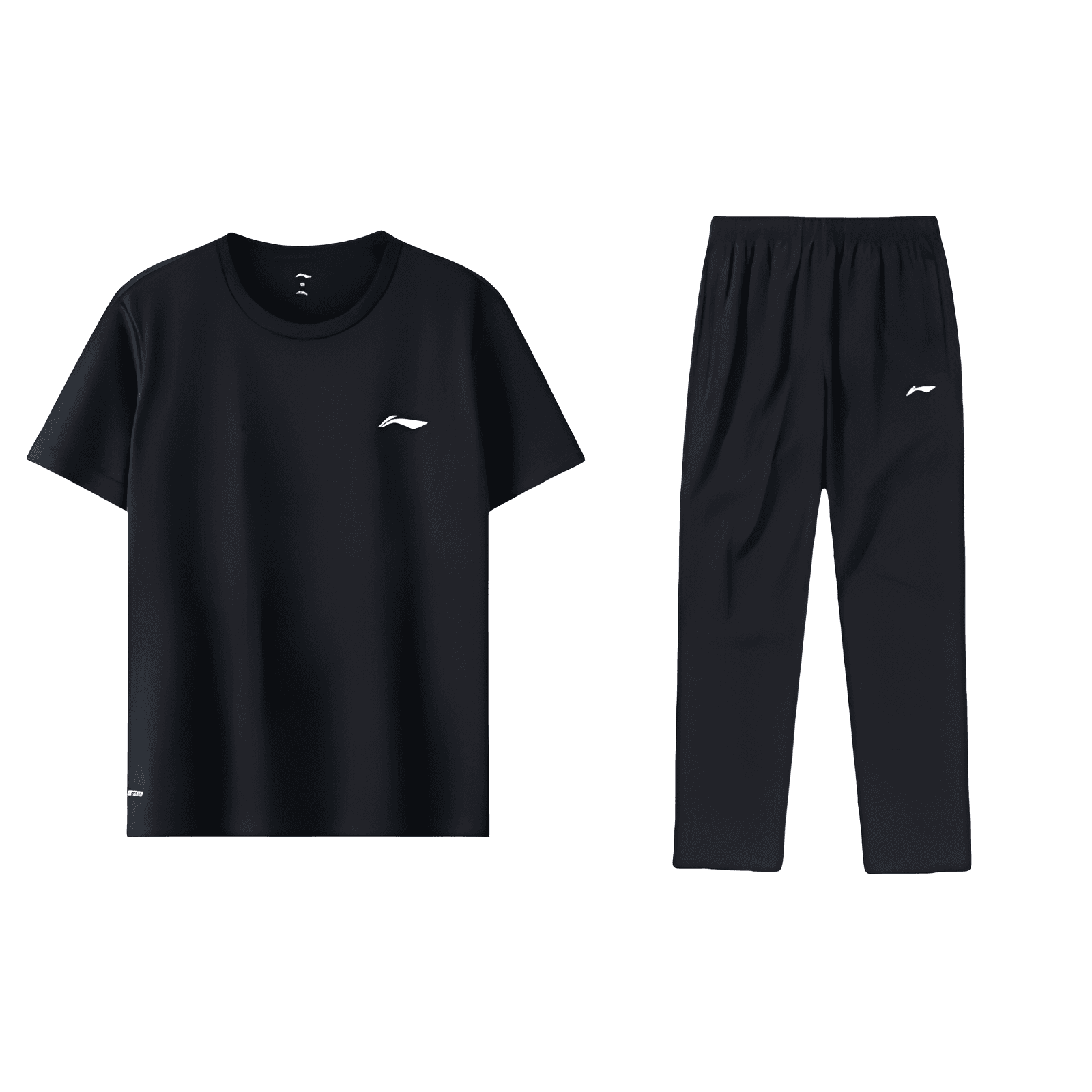 Clothing Set (Black ShortSleeved Shirt+Black Pants)