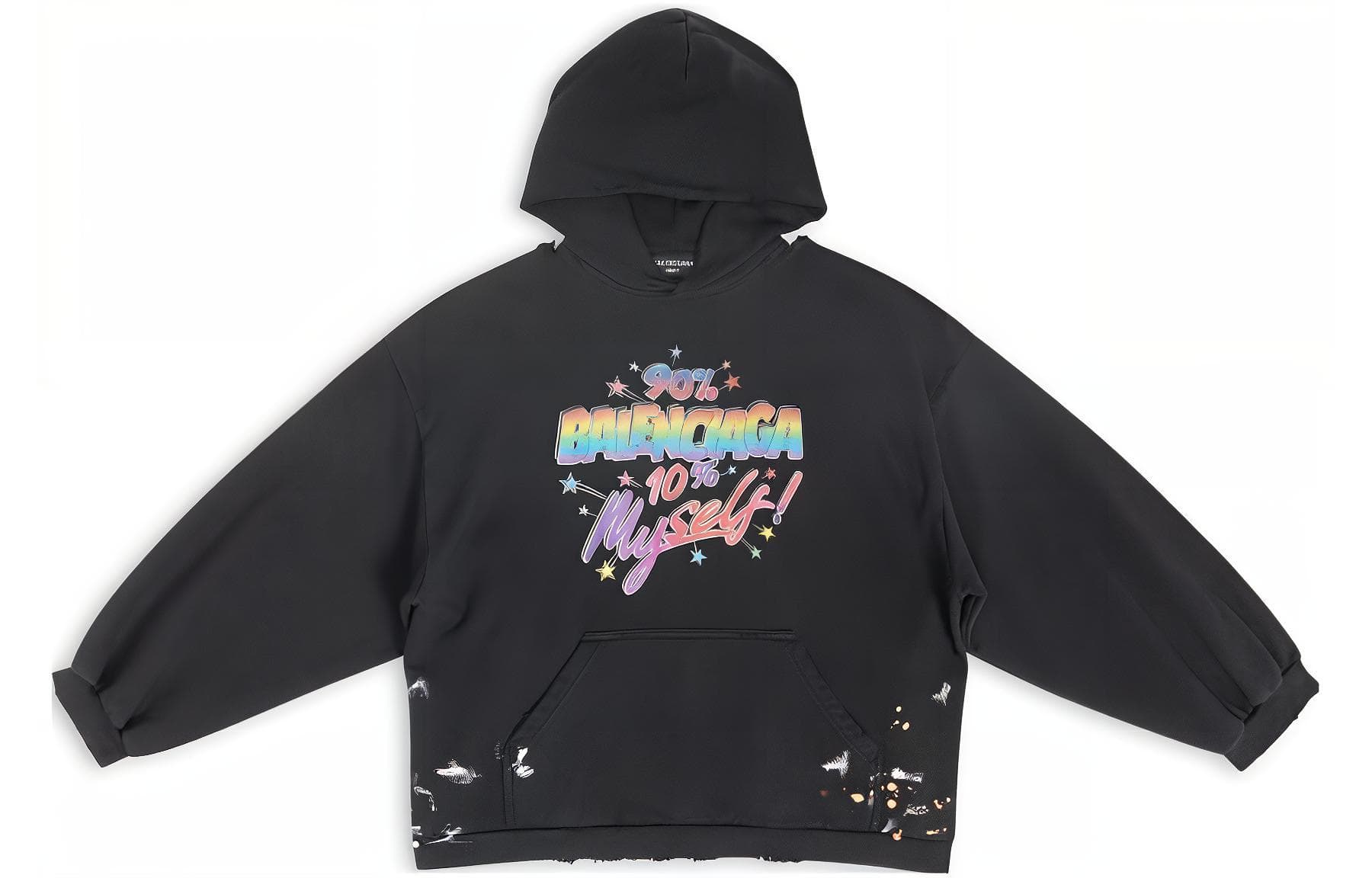 Balenciaga 90/10 Small Fit Hoodie Black/Multi