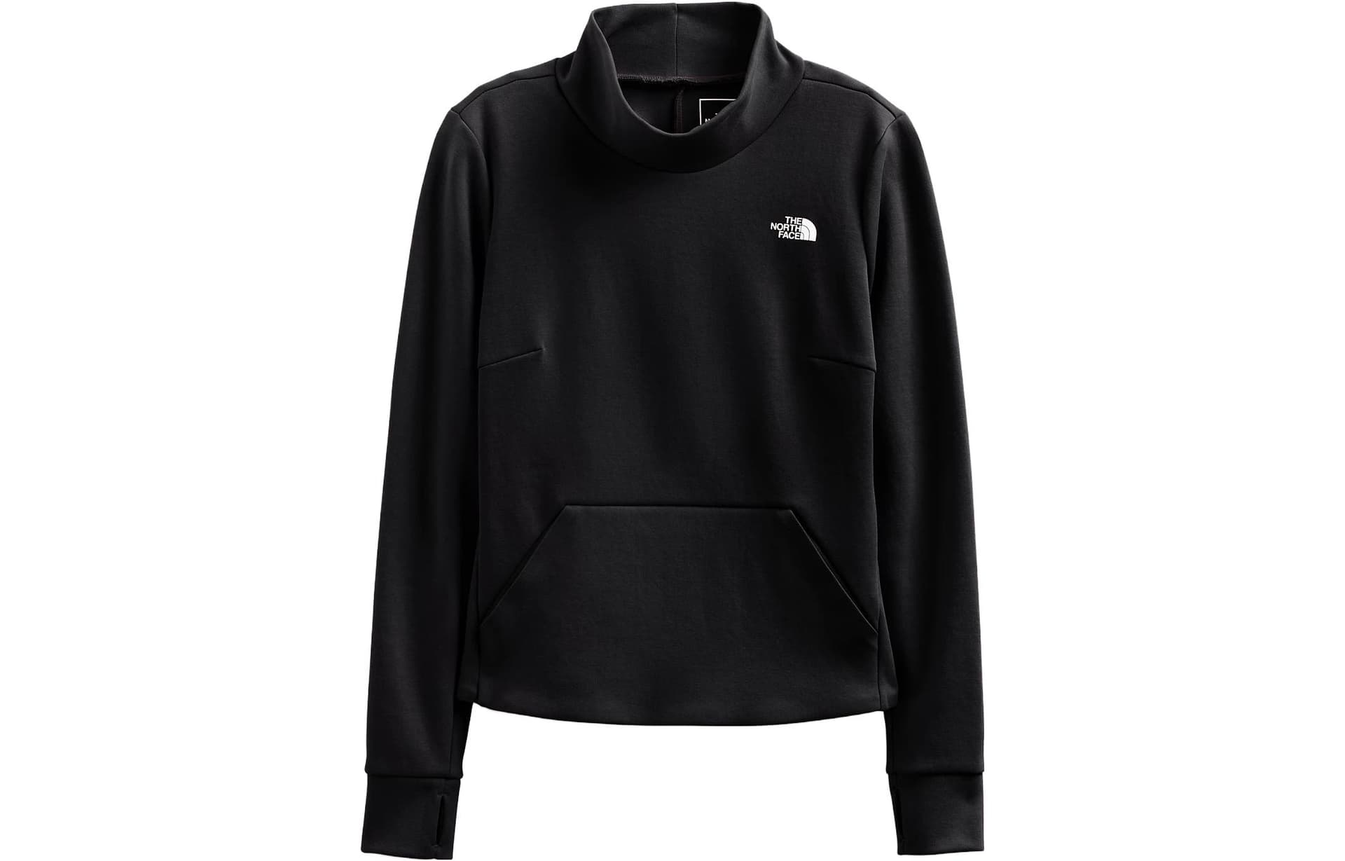 THE NORTH FACE Sweatshirts Black Stand Collar Moderate Nippedin Waist