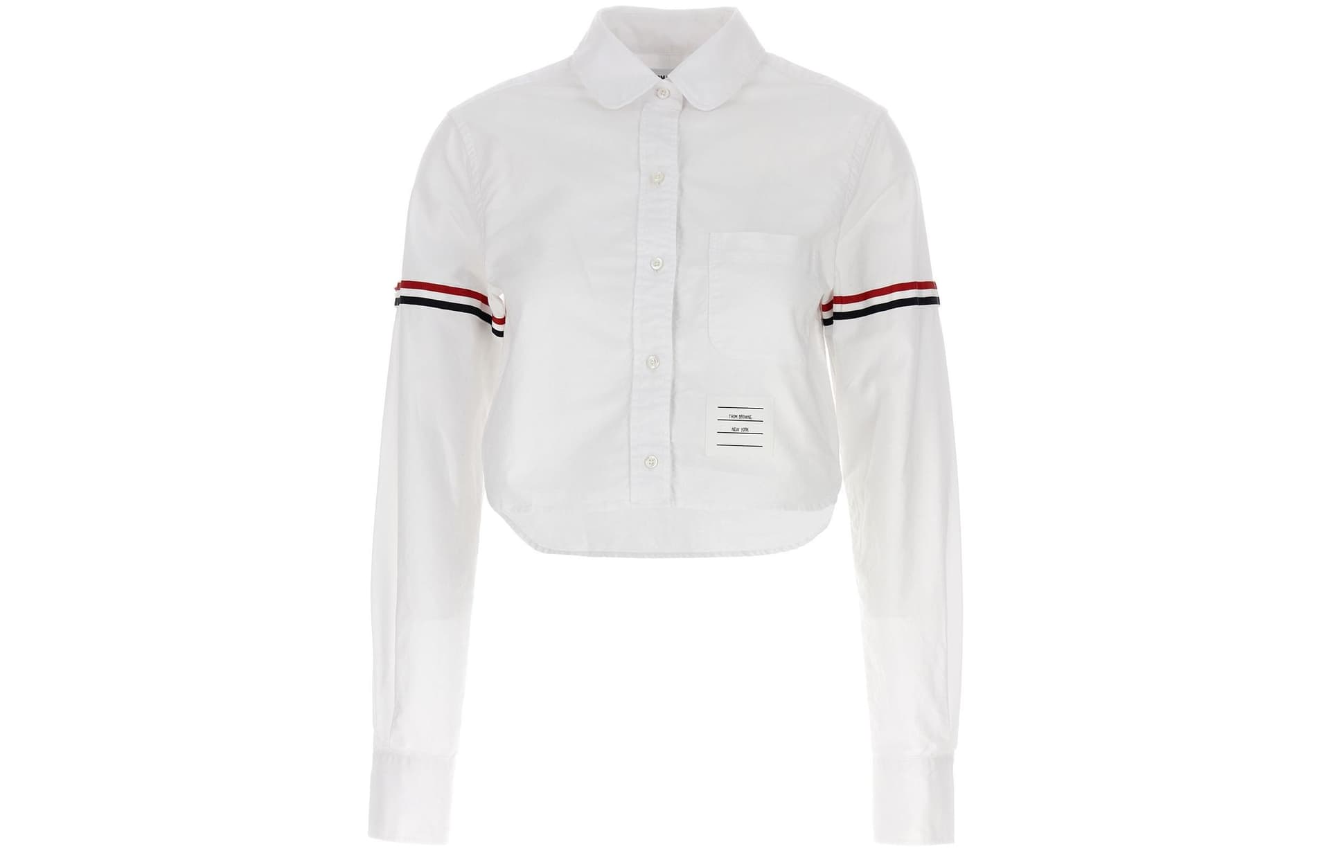 THOM BROWNE Cropped Button Up Shirt