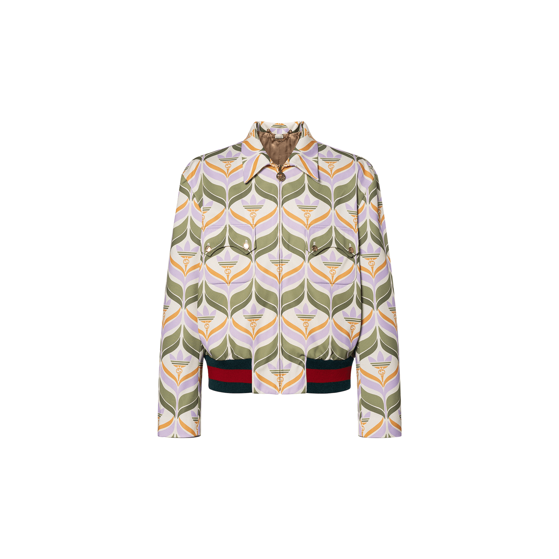 GUCCI X Adidas Trefoil Print Jacket