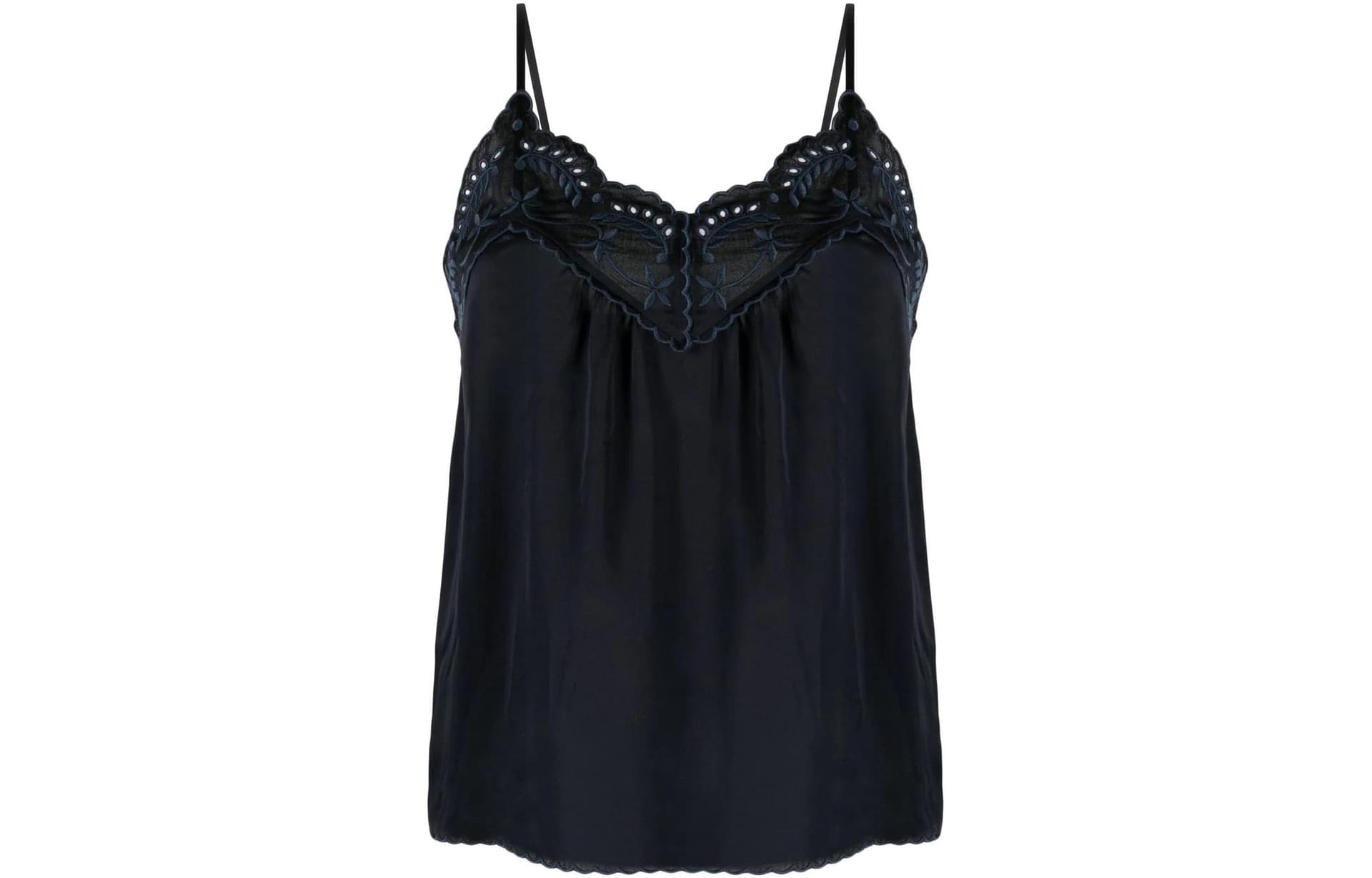 See By Chloe embroidered design camisole Black