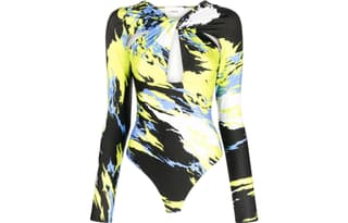 COPERNI Abstract print Twist front Bodysuit