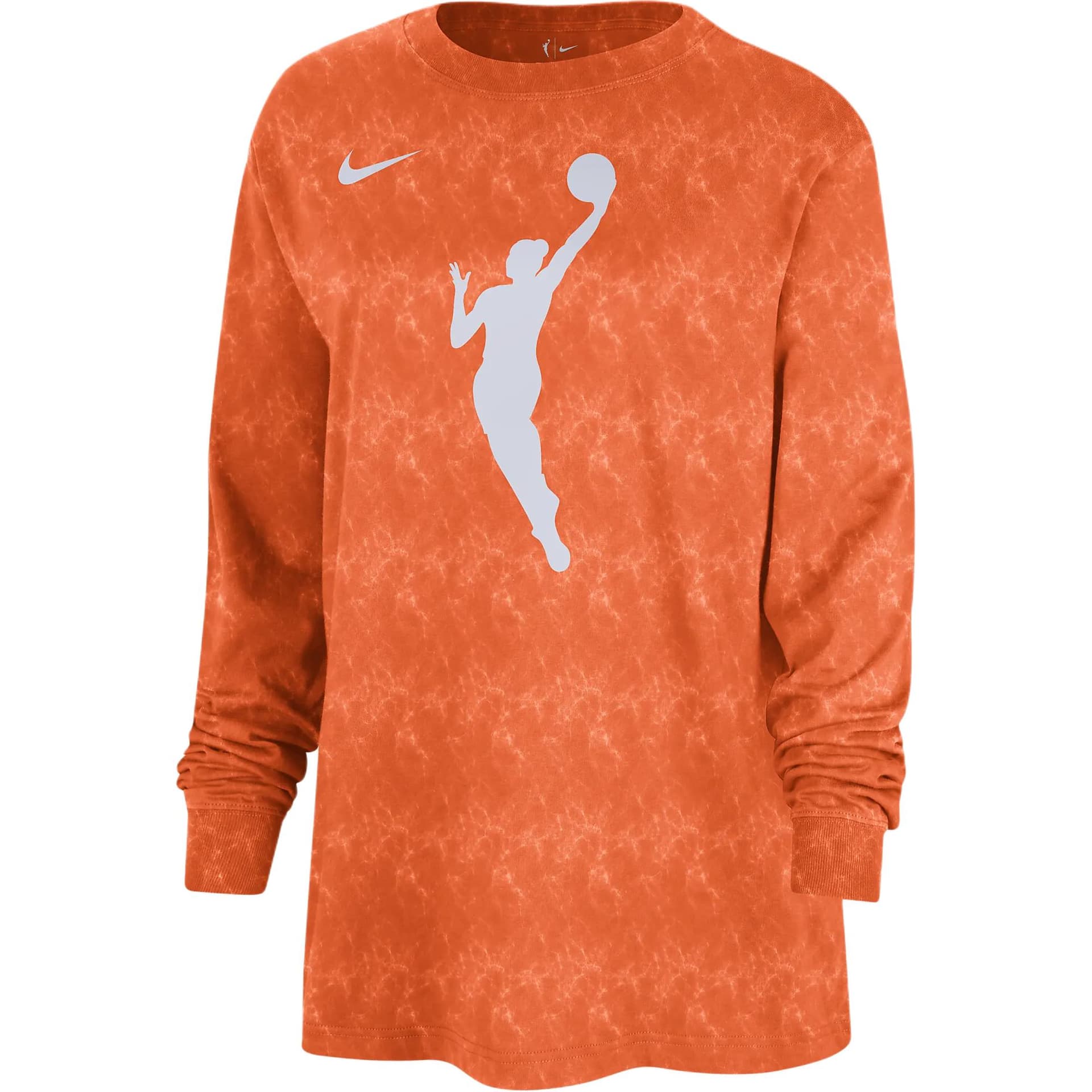 Nike TShirts Orange Crew Neck Moderate Straight Fit