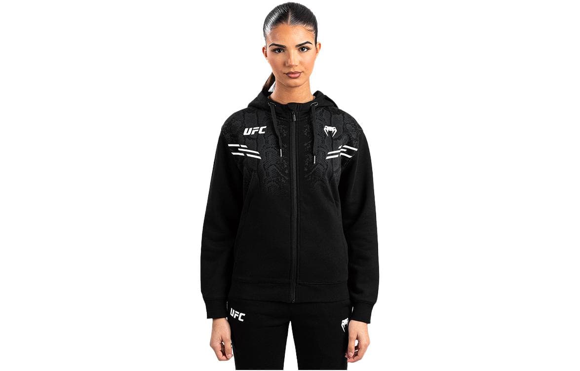 VENUM Sweatshirts Black Hooded Moderate Cardigan Black