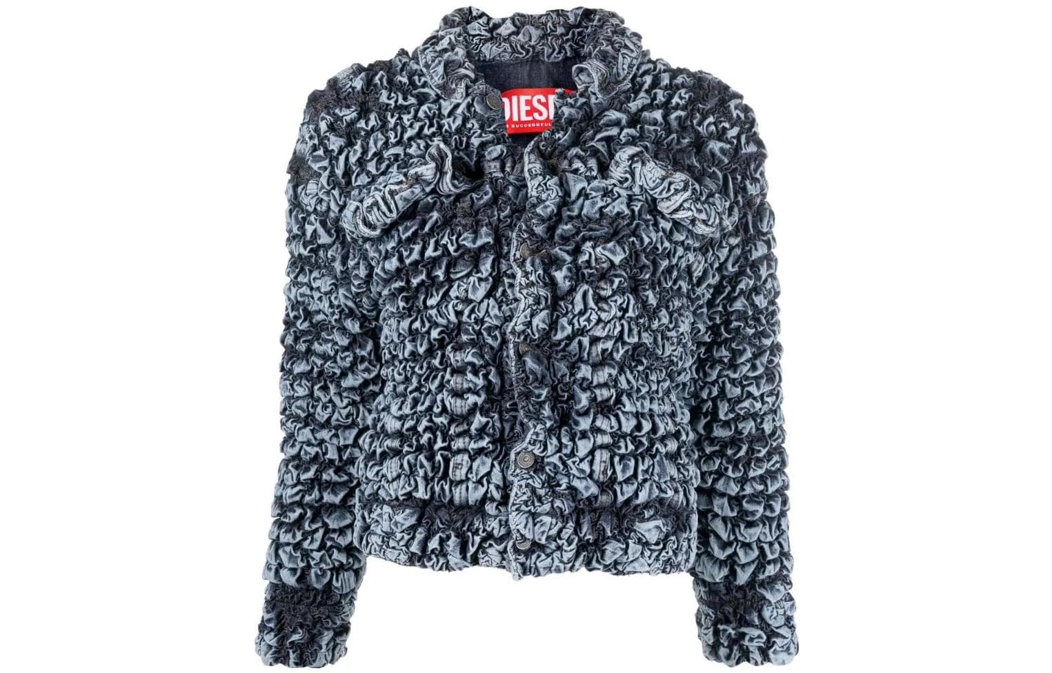 DIESEL Jackets Blue Vneck Moderate Other