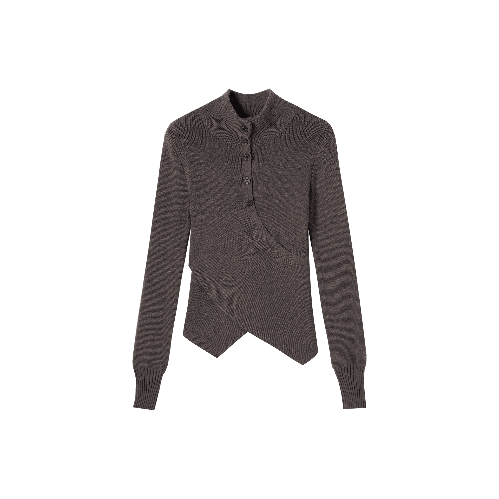 DIALOGUE Knitwear Crew Neck Moderate Nippedin Waist
