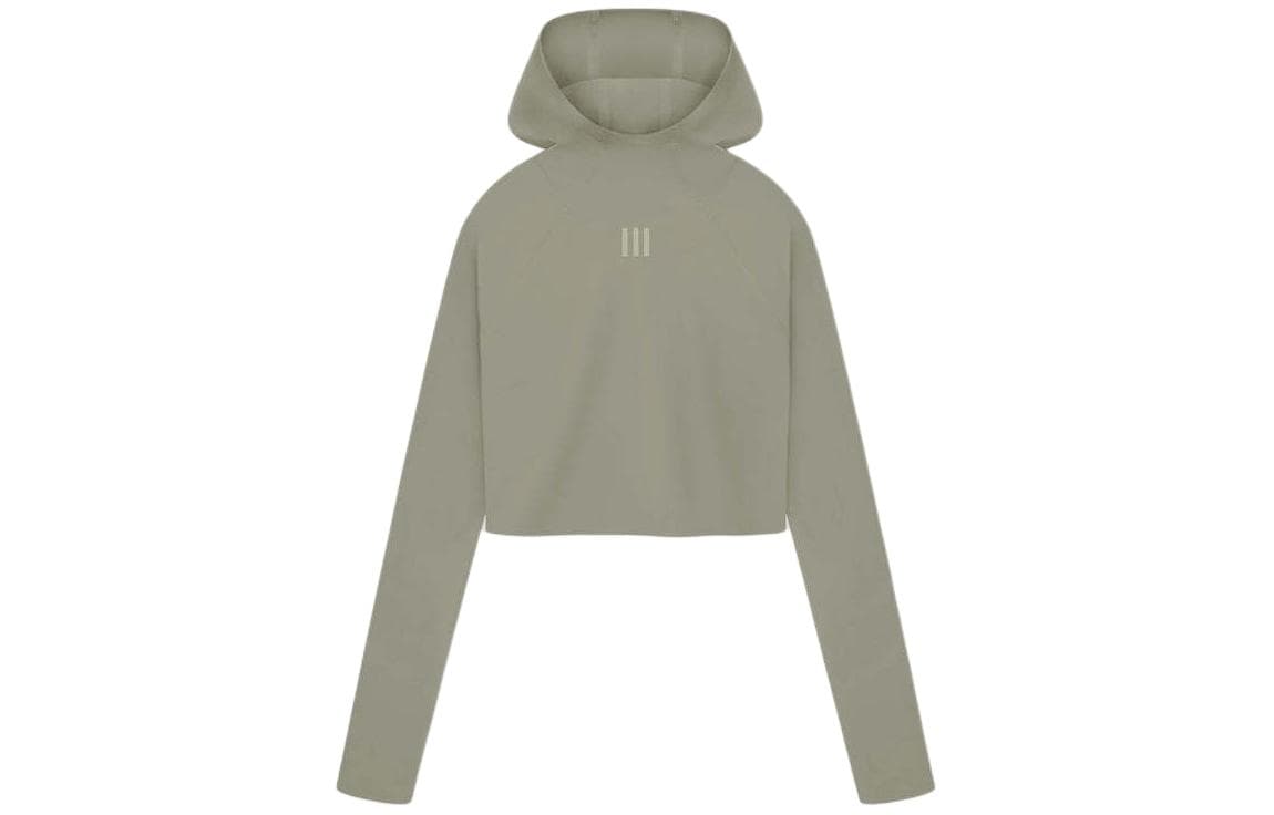 Adidas X Fear Of God Athletics Crop Pullover Hoodie Clay