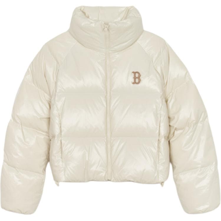 MLB RED SOX Boston Red Sox Glossy Curve Down Jacket White