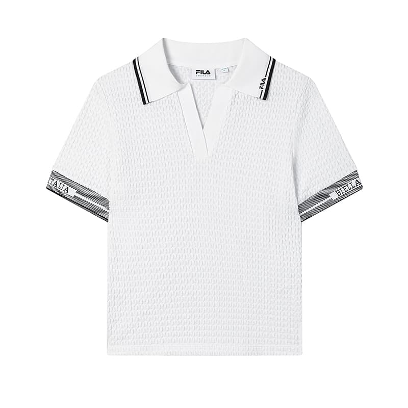 FILA Emerald Polo Shirt Mist White Mist White-WT