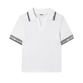 FILA Emerald Polo Shirt Mist White