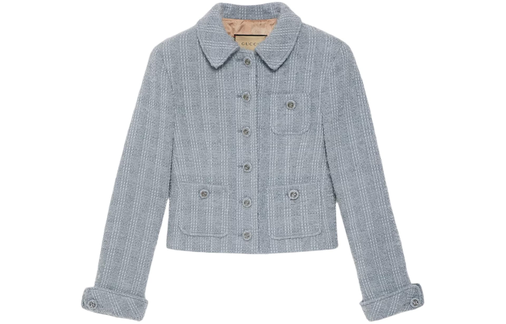 GUCCI Tweed ButtonUp Blazer