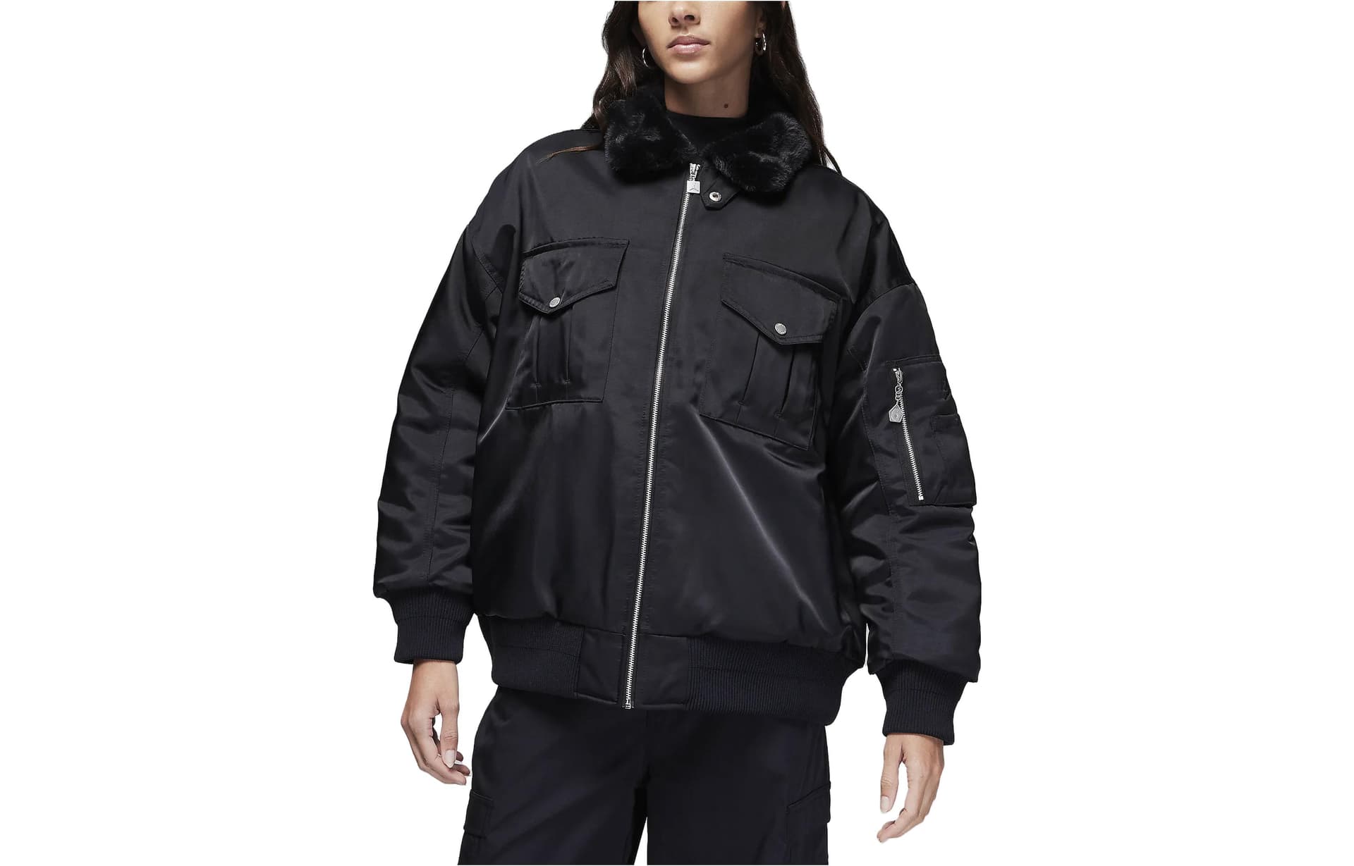 Jordan Jackets Black Lapel Moderate Straight Fit