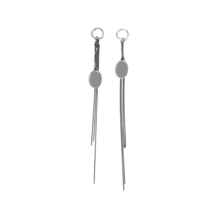 Ann Demeulemeester Sterling Silver Drop Earrings Silver Silver