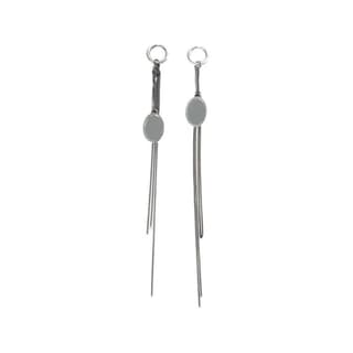 Ann Demeulemeester Sterling Silver Drop Earrings Silver