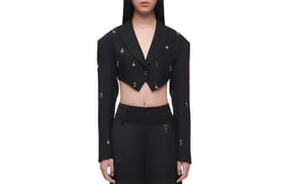 Feng Chen Wang Business Suits Black Suit Collar Moderate Straight Fit
