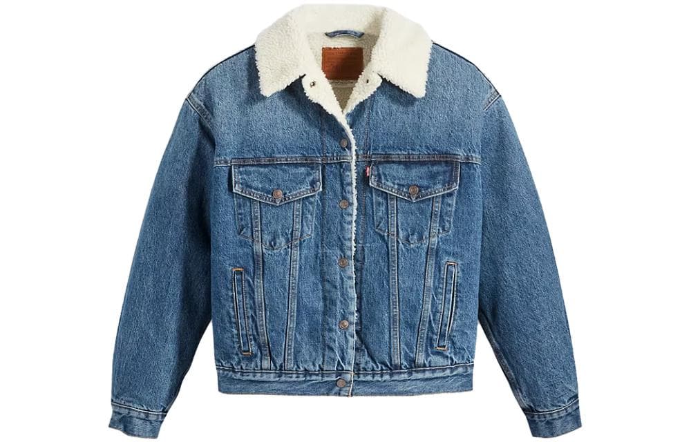 Levis Fleececollar Denim Jacket Indigo