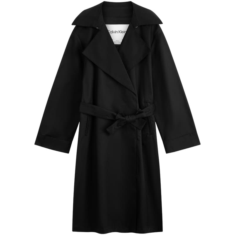 CALVIN KLEIN Trench Coat Space Black BAESpace Black
