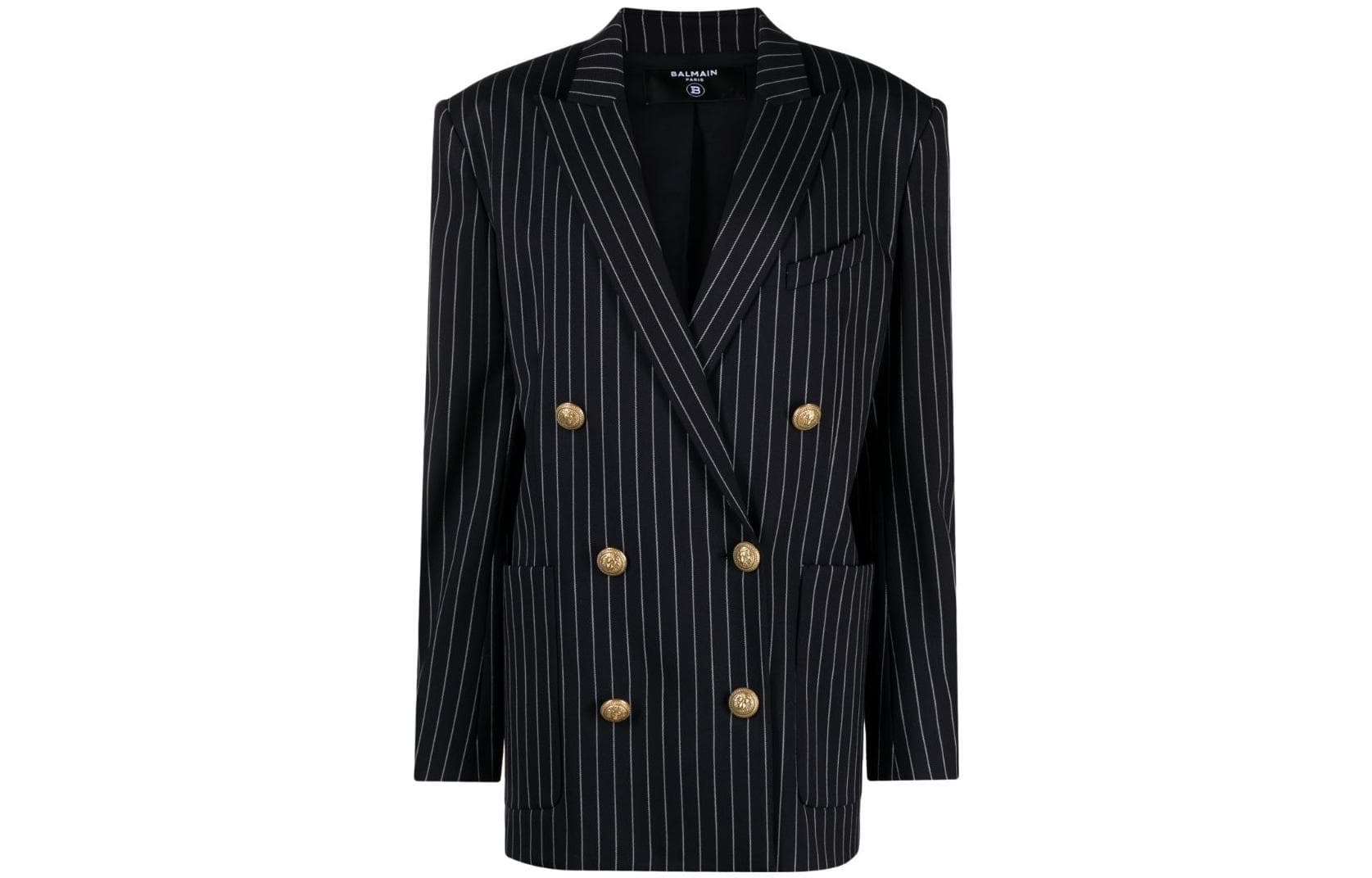 BALMAIN Business Suit Coat Marine Blue Marine Blue