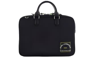 KARL LAGERFELD Polyamide Polyurethane Laptop Bag Regular Black