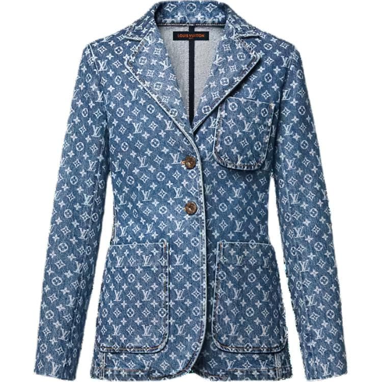 LOUIS VUITTON Lv X Ac Monogram Preppy Blazer Blue