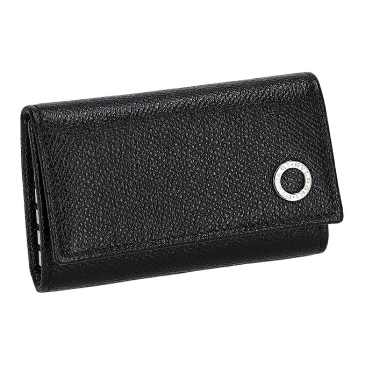 BVLGARI Cow Key Pouch Black Gift Set(Basic Set+Box+Shopping Bag)