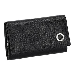 BVLGARI Cow Key Pouch Black