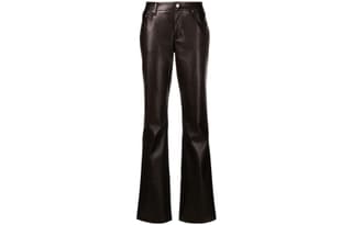 Misbhv fauxleather flared trousers