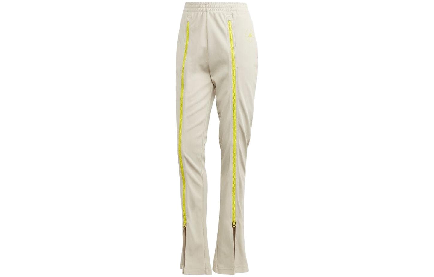 Adidas Knitted Sweatpants Light Yellow Moderate Flared Light Yellow
